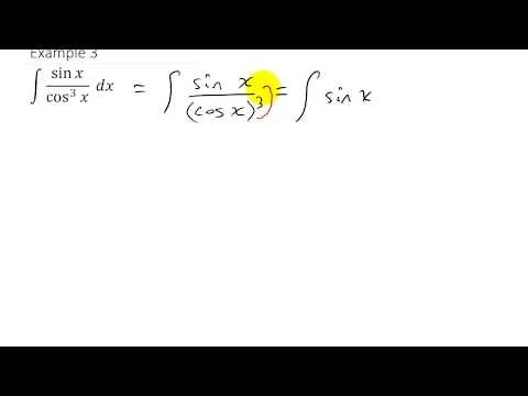 Integration U-Substitution Trigonometric Functions