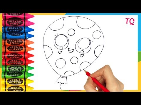 How Draw a Cute Balloon 🎈🌈 | Drawing For Kids