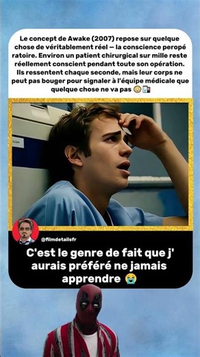 Le Fait Terrifiant Derrière Ce Film Est Réel 😳🏥 | Awake (2007)