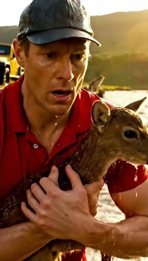 Deer Baby Drowning Scene | Mother’s Helpless Cry#shortsviral