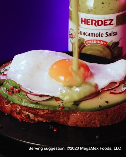 🥑 Toast and 🍳 ft. Guac Salsa. It’s bold 🧨. It’s rich💎. It’s Mexican. MEXICAN IS HERDEZ® 👊 | Herdez Brand