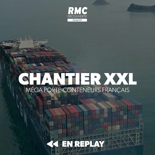 ⏮️ #REPLAYRMCD 🚢 (Re)Découvrez toutes les étapes de la construction et les coulisses des porte-conteneurs géants nouvelle génération ! 💻 Chantier XXL : construction d’un mega porte-conteneur français, en #replay sur RMC Découverte et RMC BFM PLAY 👉 https://bit.ly/3zJr5Op | RMC Découverte