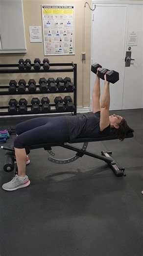 Female client started with 8lbs for chest press. 6 weeks later now lifting 20 lbs for 3x 10 sets. Awesome! | fempowersource