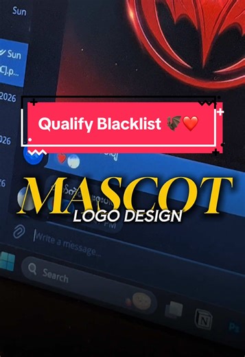 Qualify Blacklist Mascot Logo Design Process