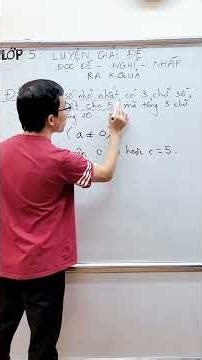 Grade 5 Math - Practice Problems - Three-digit numbers divisible by 5 where the sum of the digits...