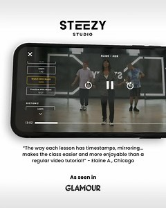 577K views · 2.3K reactions | Take your dance skills to the next level with STEEZY Studio – the ultimate dance app, designed by dancers and powered by tech. Use our custom features to: ✅ Adjust the tempo ✅ Use your webcam as a virtual mirror ✅ See the instructor from any angle ✅ Play any section of your class on loop ✅ Track daily progress easily  Start now with a free trial!  | STEEZY | Facebook