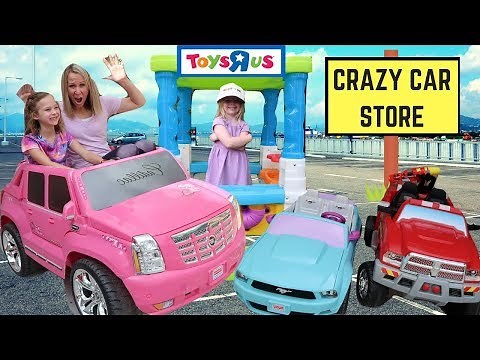Addy Runs Errands at Maya's Pretend Drive Thru | Crazy Car Store