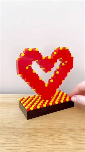 How to Build LEGO Heart on a Stand ❤️