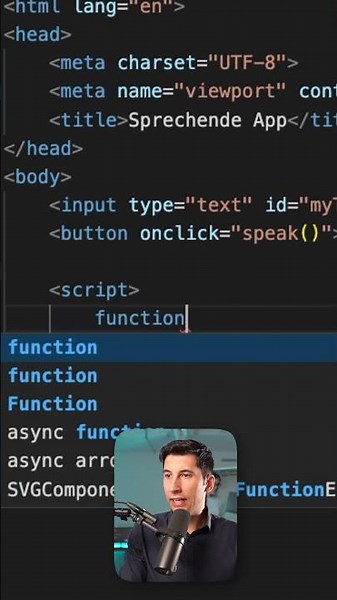 Code a talking app in 60 seconds #tutorial #coding #programming