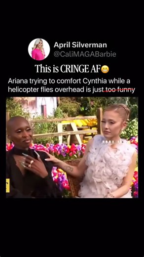April Silverman - Political & Pop Culture Commentator 🇺🇸 🎙️ | CRINGE ALERT ! 😬😬😬😬 Cynthia Erivo, during an interview alongside Ariana Grande, became overwhelmed and burst into tears because of the... | Instagram