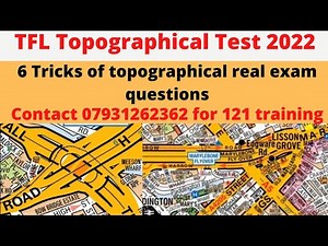 TFL Topographical Route planning Tricks | TFL Topographical test 2022,most direct route of tfl test