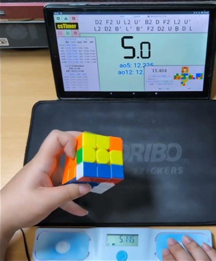 ルービックキューブ片手で8.61秒！ #ルービックキューブ #rubikscube