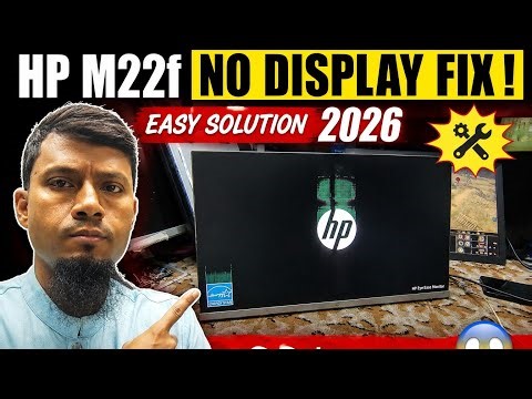 HP M22f No Display Fix 😱 Easy Solution 2026 || Created by Afjal Hossain