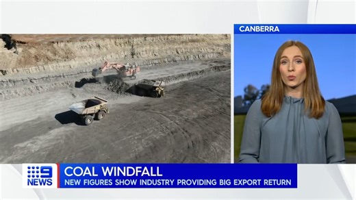 Australia's coal industry is firing up a "bigger than expected" economic windfall this financial year but the boom won't last much longer. #9News | WATCH LIVE 5.30pm | 9 News Gold Coast