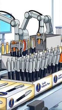 Pen Making Process in Factory..