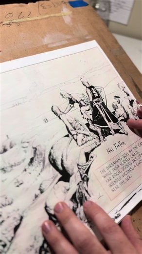 Studying Hal Foster’s drawings. When to NOT draw the line. #fyp #fyoupage #learntodraw #inktober