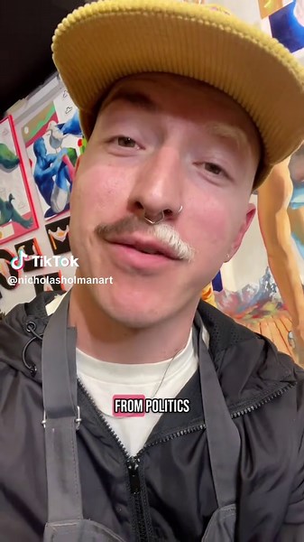 Take a break and build a concept #oilpainting #takeabreak #artist #art #queerartist