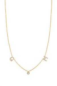 Diamond Initials and Diamond Necklace