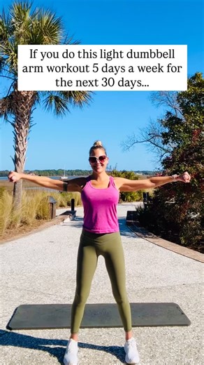 If you’re over 40 and want toned arms… do THIS simple upper body workout 💪🏼🔥 SEND this to a woman over 40 who wants sculpted arms without complicated workouts 👯‍♀️ 📌 SAVE this arm workout — you’ll want to come back to it! This light dumbbell arm workout for women over 40 targets your upper body to help you: ✔️ Build toned muscle ✔️ Improve strength & posture ✔️ Support metabolism in midlife All you need is 2–5 lb weights and controlled, intentional reps. Small weights… BIG burn 🔥 Want resu