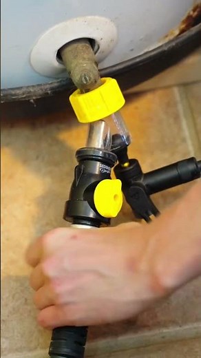 This is what it looks like when you buy the Sediment Buster and use it to flush your water heater 🙌
