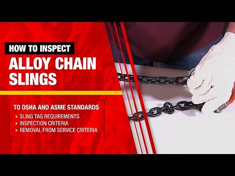 How to Inspect an Alloy Chain Sling to OSHA and ASME Standards | L-3