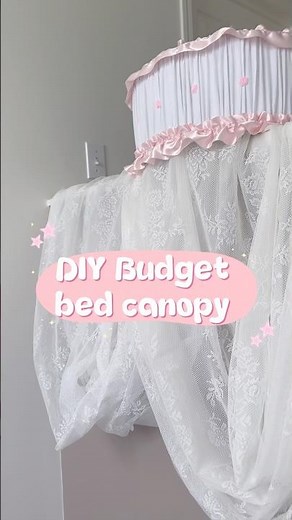 Making my dream bed canopy 🎀🤍