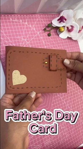 DIY Father's Day Paper Wallet Card! #diy #dad #surprise