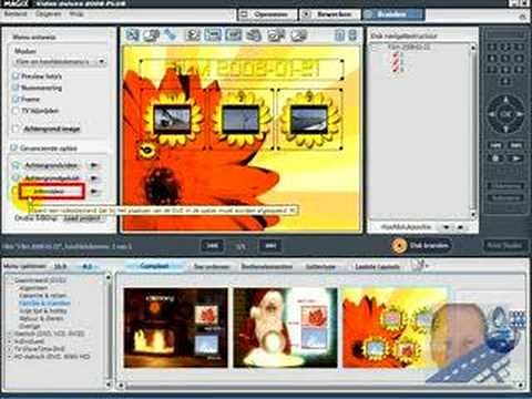 Magix Video deluxe : DVD menu maken