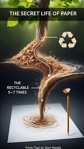 How Trees Turn Into Paper in 60 Seconds#PaperFacts#Shorts