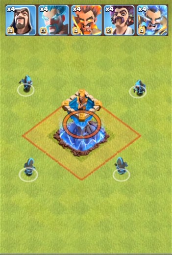 Super Wizard Tower vs 4 Witches #clashofclans 💪💪