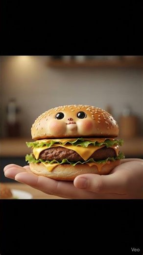 #Baby Burger Eating Burger 😍🍔2. This Burger Eats Itself 😱🍔3. Cute Baby Burger Taking First Bite 🥹