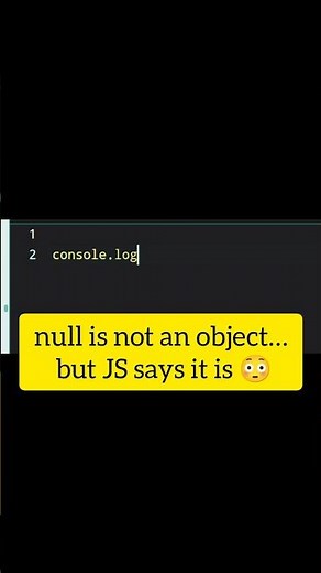 typeof null in JavaScript 😱 | Why Is It Object? #shorts #javascript #codingwithpk #codingshorts