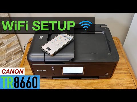Canon Pixma TR8660 WiFi Setup, Connect To Router, iPhone.
