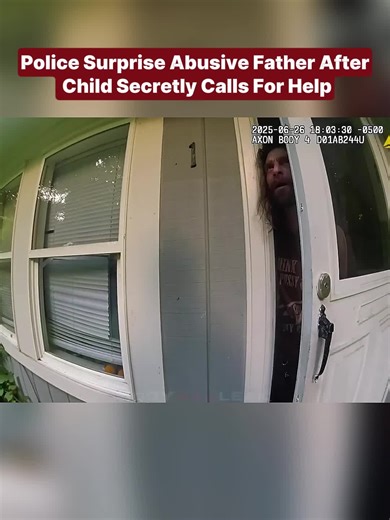 Police Surprise Abusive Father After Child Secretly Calls For Help #cops #copsoftiktok