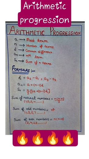 Arithmetic progression easy way to learn🔥🔥🔥🔥
