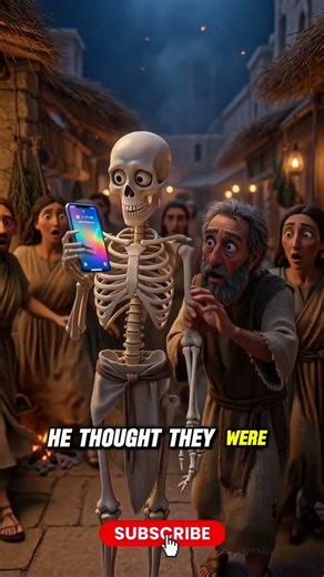 What if a skeleton travel to the past with asystem #skeleton #skeletonanimation #viralshorts #viral