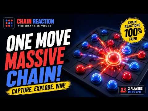 Chain Reaction Mini Game Project Demo | HTML CSS JavaScript Source Code