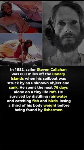 Adrift for 76 Days: He Survived on Rainwater and Fish 🤯🌊