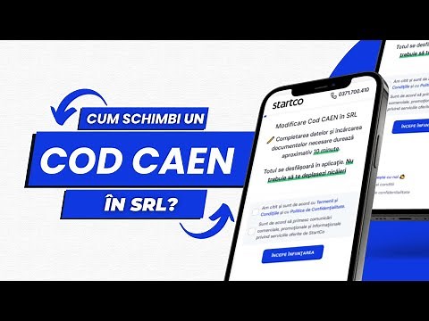 Cum schimbi un cod CAEN în SRL?