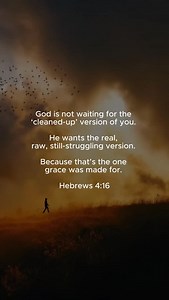 Hebrews 4:16 “Let us then approach God’s throne of grace with confidence, so that we may receive mercy and find grace to help us in our time of need.” Follow @risnclothing — built for believers who wear their faith with purpose. ✨ Want my free 30-Day Prayer Guide? Just send me the word “PRAYER” and I’ll DM it to you! God is not waiting for the cleaned-up version of you. He’s not standing at a distance until you get everything right. He wants the real you. The raw one. The still-struggling one. G