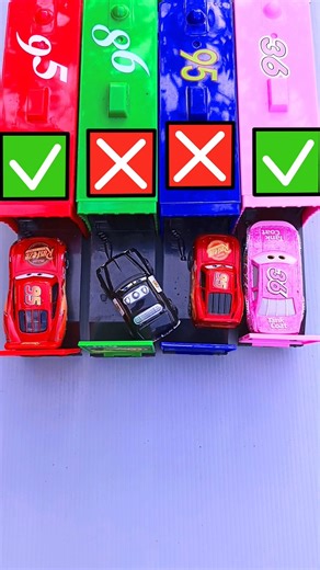 yes or no,, matching cute cars with truck mcqueen #toys #cars #viral
