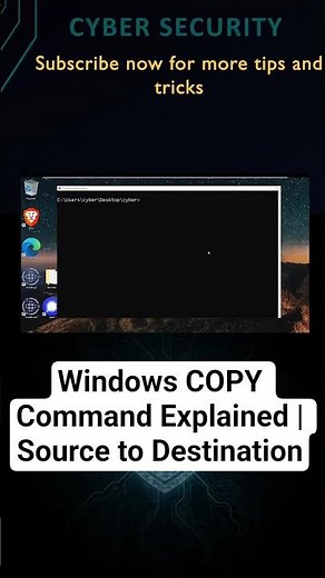 Windows COPY Command Explained | Source to Destination @CyberSkills1
