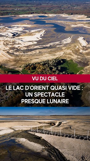 138K views · 1.4K reactions | 朗 Les travaux de renforcement de la digue de la Morge ont nécessité une vidange quasi totale du lac d’Orient. Une opération qui a permis à notre pilote de drone de capturer des images exceptionnelles de ce joyau du Parc naturel régional de la forêt d’Orient situé dans le département de l’Aube. #lacdorient #lacdorientvide #drone | L'Est éclair Troyes | Facebook