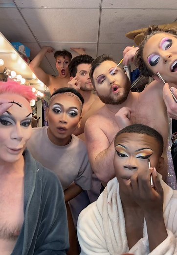 Beauties and the Beat Backstage with the Babes of @DRAG: The Musical @jujubee @LUXX NOIR LONDON @Jan Sport @Nick Laughlin @Liisi Lafontaine @njk