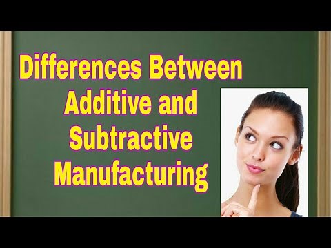 Differences between Additive Manufacturing and Subtractive Manufacturing - Mechanical Engineering