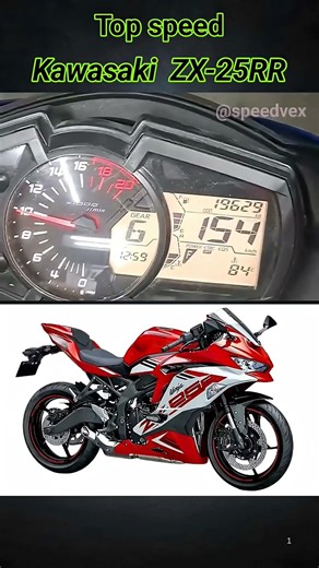 Kawasaki ZX-25RR Top Speed 🔥 250cc Inline-4 Monster | Full Power Sound & Acceleration ⚡#shorts