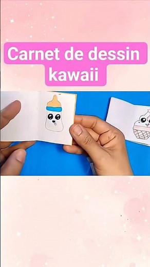 Carnet de dessin kawaii facile #diyfacile #loisirscreatifs #origami #craft #papercraft #art