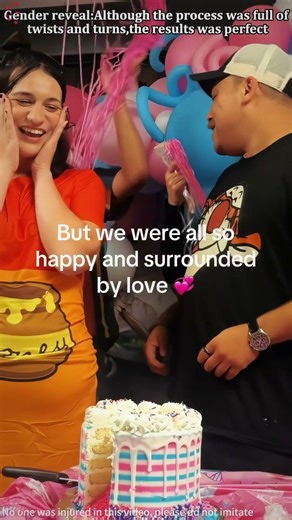 Gender reveal:Although the process was full of twists and turns #genderreveal #love