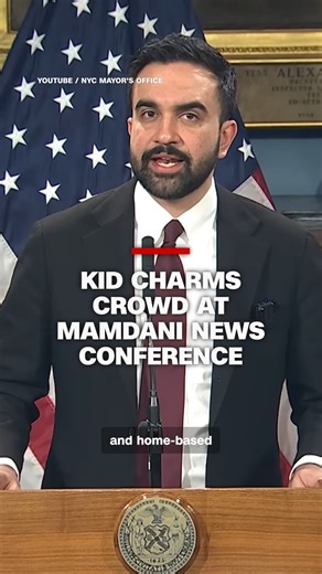 Video shows the hilarious moment a kid stole the stage at New York City Mayor Zohran Mamdani's news conference on child care. Mamdani brought preschoolers on stage with him, giving them their own little podium and microphone, which they put to good use. | CNN