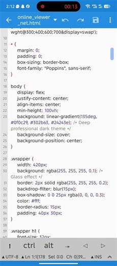 Login Form in HTML & CSS